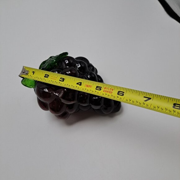 Blenko Blown Art Glass Grape Cluster Purple Green Decor - Picture 8 of 8